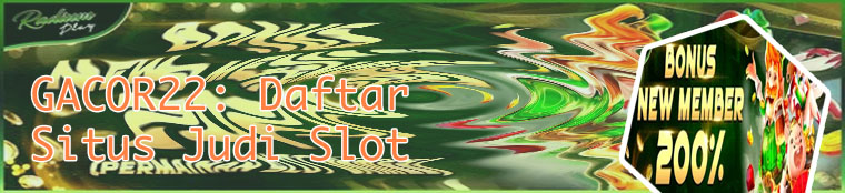 Slot gacor new member
